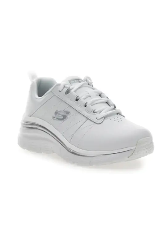 Sneakers Bianche con Tomaia in Pelle Skechers Fashion Fit - Effortless [BIANCO miniatura 2