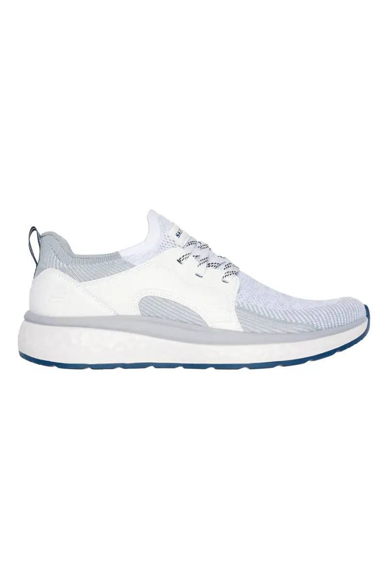 Sneakers bianche e grigie in mesh Skechers Lancer Dalton [BIANCO