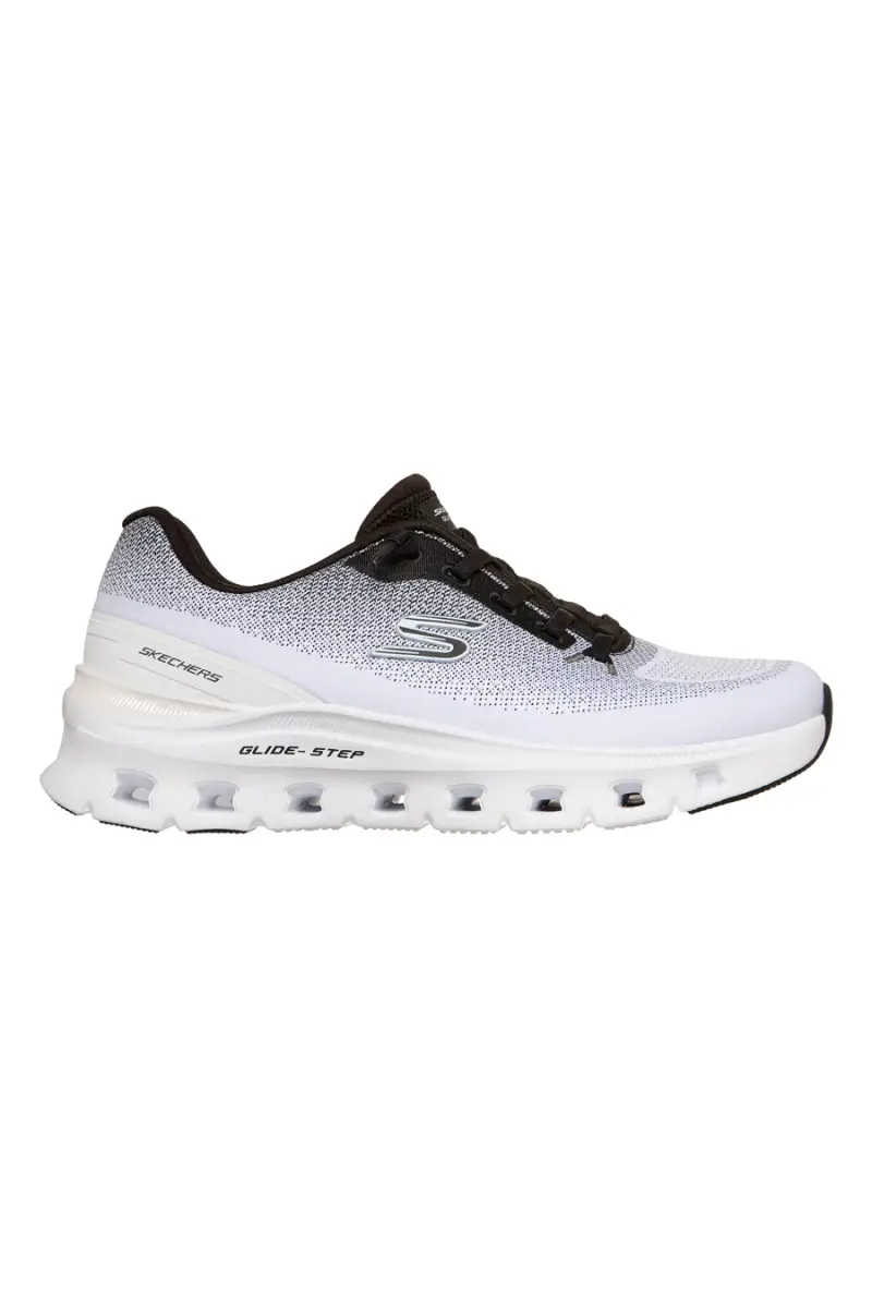Sneakers bianche e nere con memory foam Skechers Glide-step pro soft mirage [BIANCO