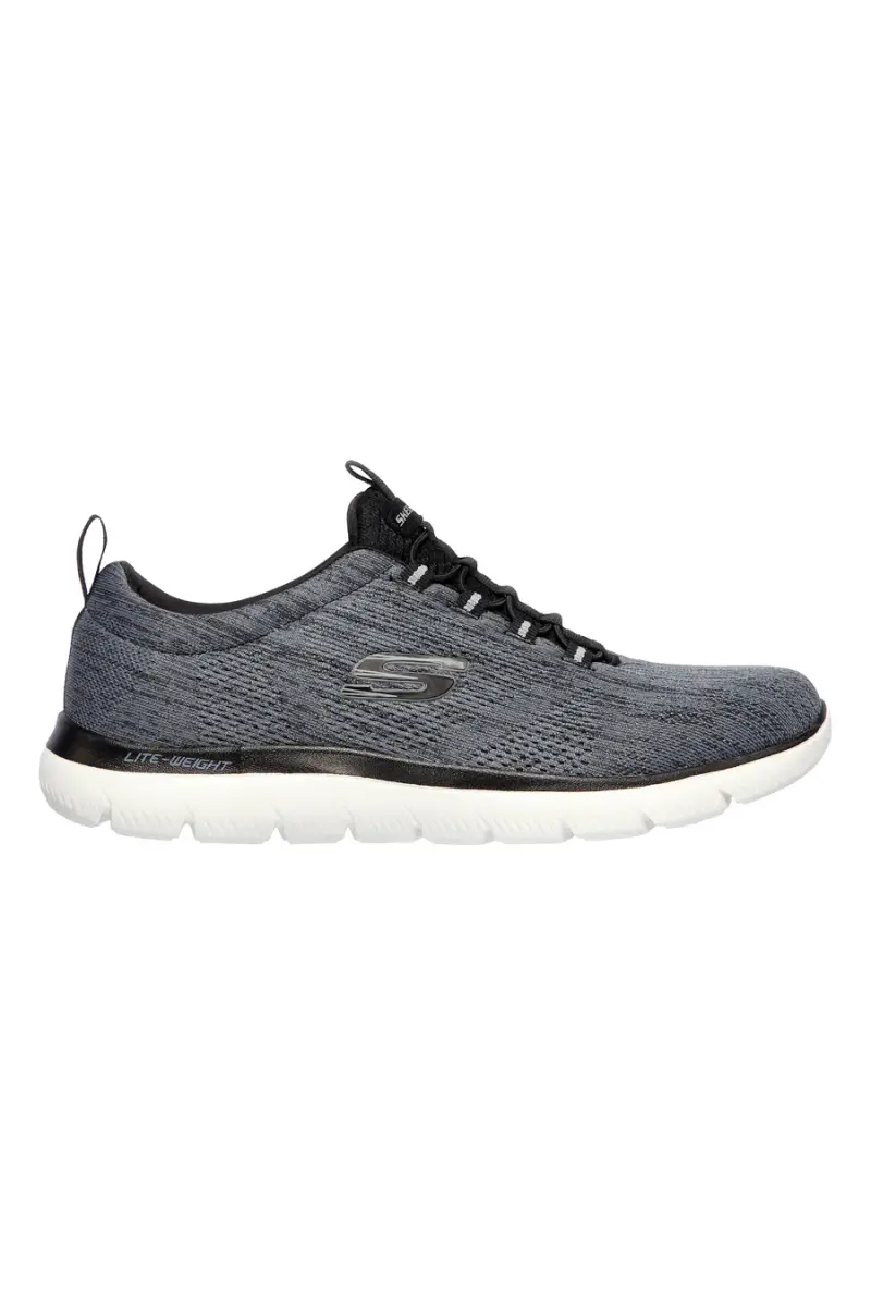 Sneakers Bianche e Nere con Memory Foam Skechers Summits - Louvin [BIANCO