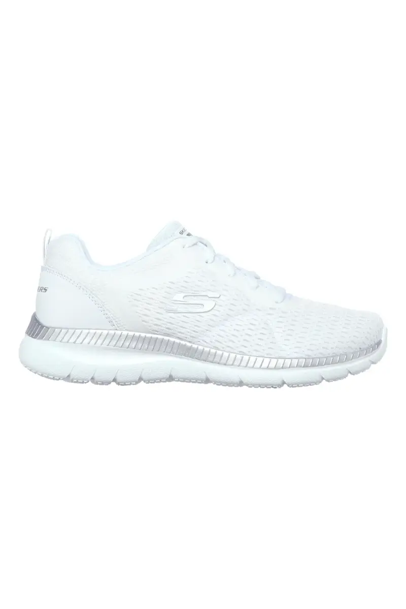 Sneakers bianche in mesh con Memory Foam Skechers Bountiful Quick Path [WHITE