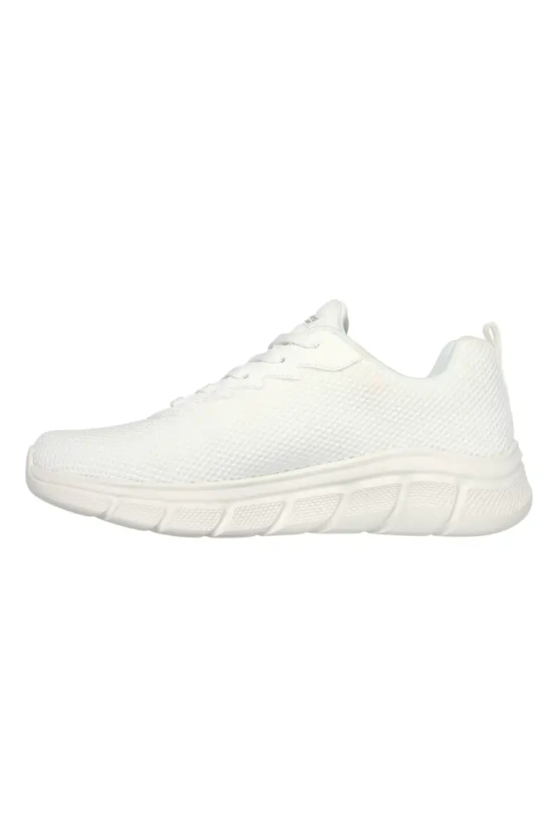 Sneakers bianche knit ammortizzate Skechers Bobs B Flex Chill Edge [OFF WHITE] miniatura 4