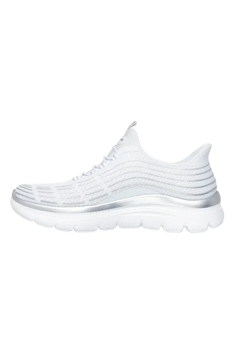 Sneakers bianche leggere in tessuto traspirante Skechers Summits Plus Soft Luster [BIANCO miniatura 4