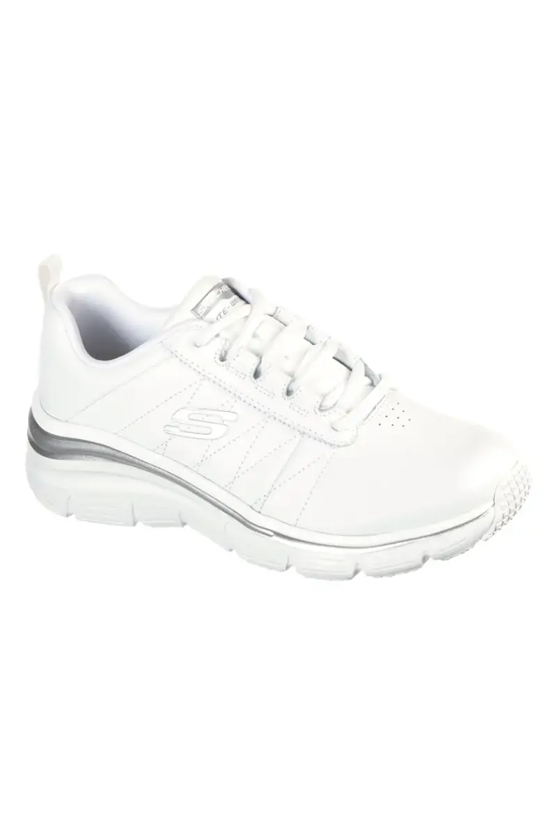 Sneakers bianco Memory Foam Skechers Fashion Fit Effortless [BIANCO miniatura 2