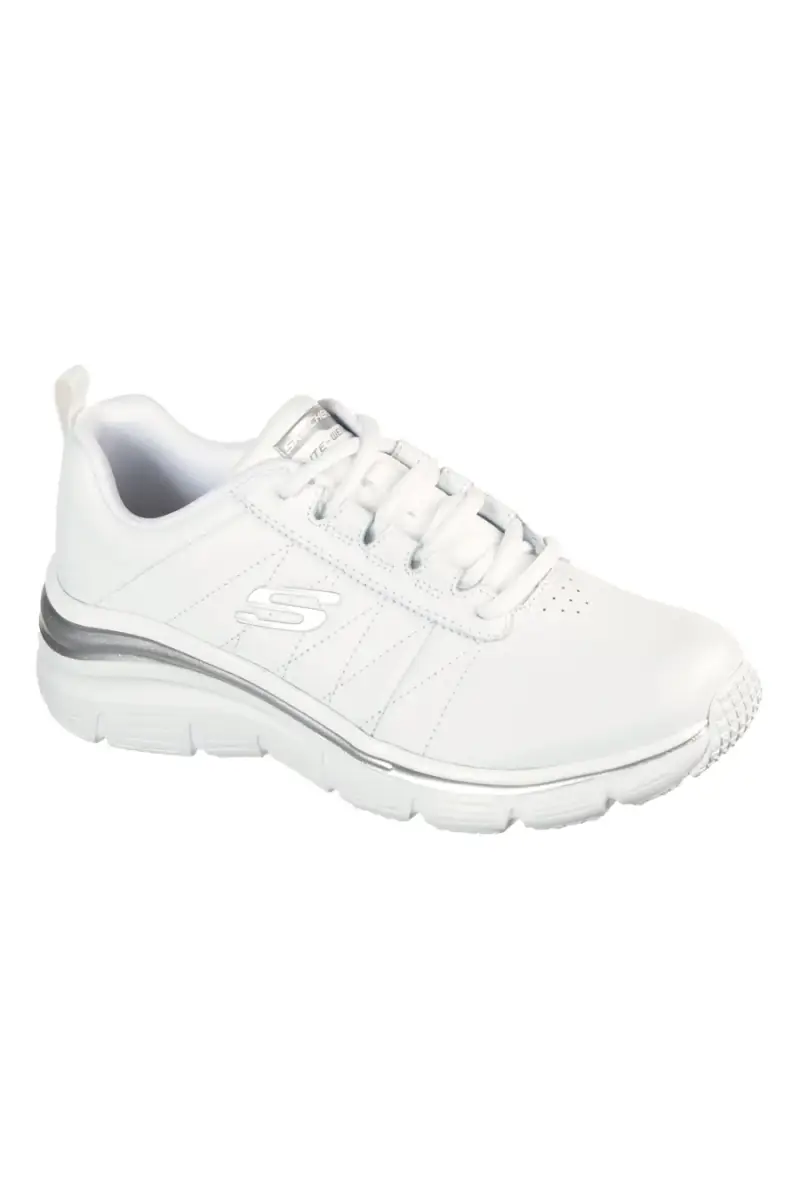 Sneakers bianco Memory Foam Skechers Fashion Fit Effortless [BIANCO