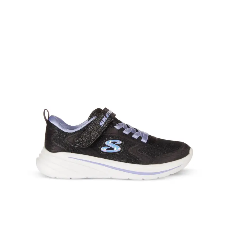 Sneakers bimba nere da running Wave 92 con glitter