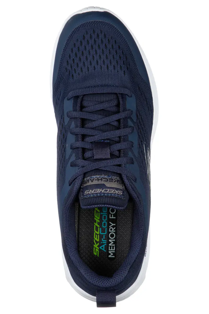 Sneakers blu ammortizzate con inserti air Dyna-Air Pelland Skechers [NAVY] miniatura 3