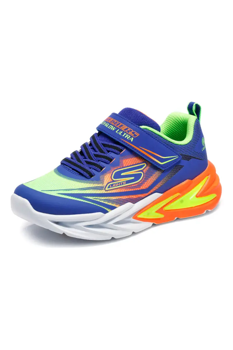 Sneakers blu con luci LED Flex-Glow Ultra Skechers [BLU miniatura 2