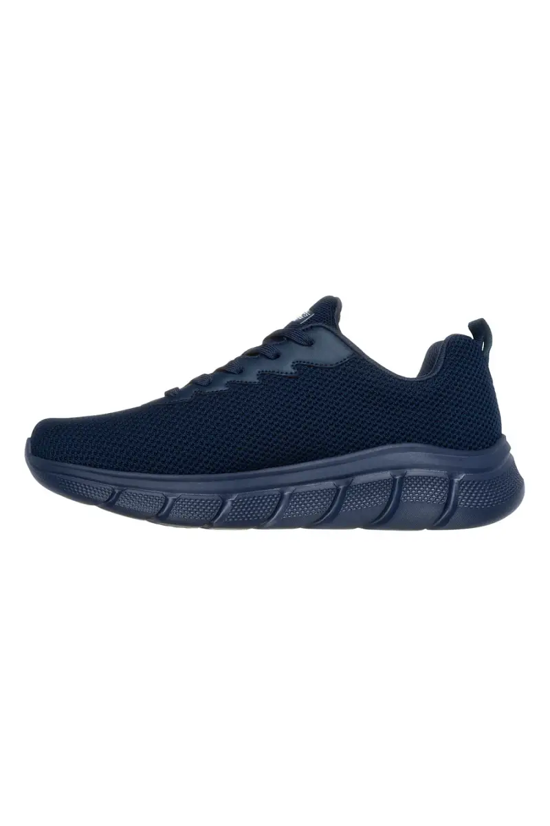 Sneakers blu in knit ammortizzate Skechers Bobs B Flex Chill Edge [NAVY] miniatura 3