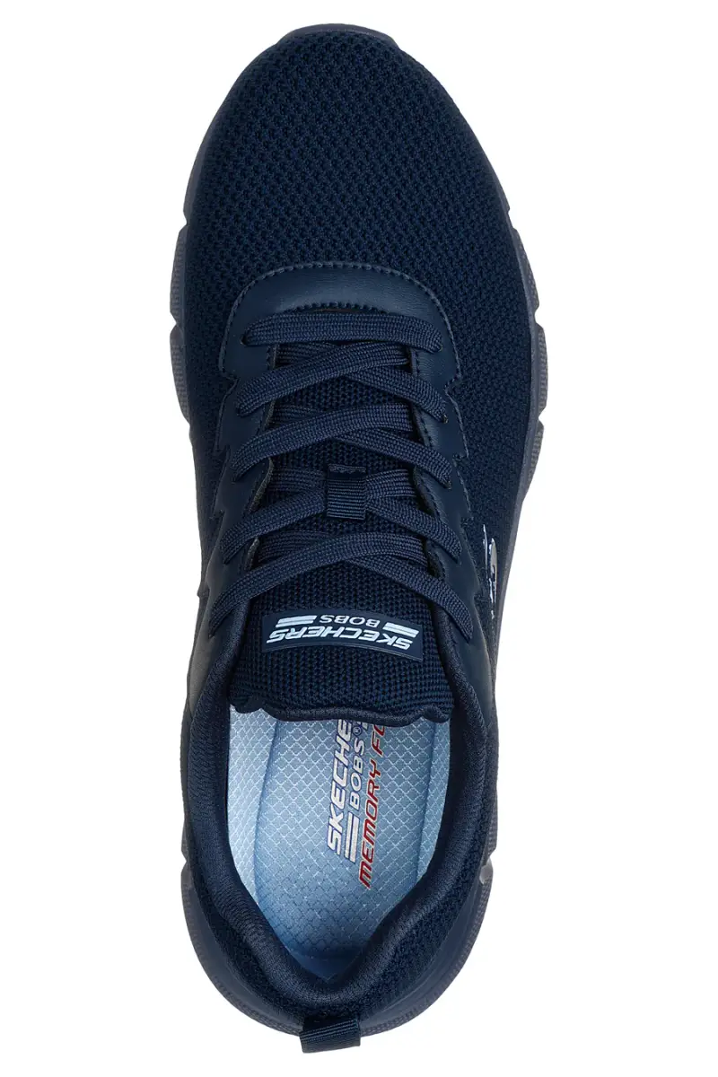 Sneakers blu in knit ammortizzate Skechers Bobs B Flex Chill Edge [NAVY] miniatura 5