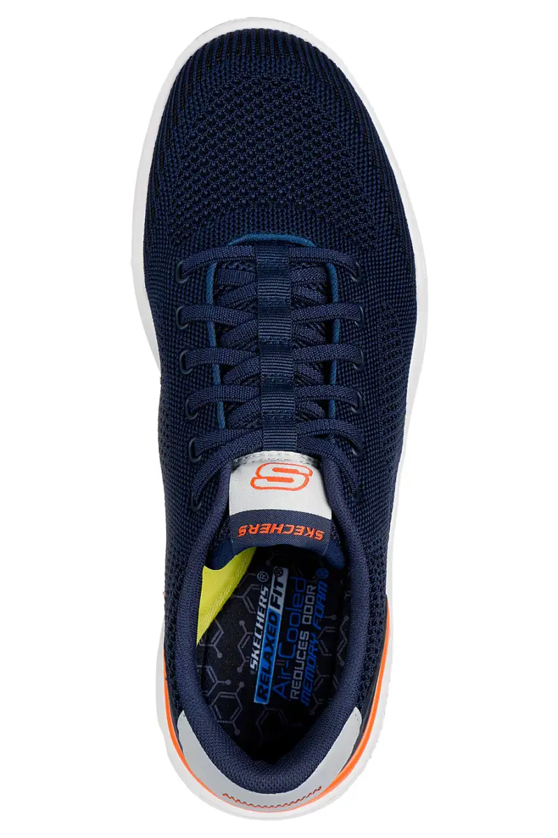 Sneakers blu in maglia tecnica con Memory Foam Skechers Corliss Dorset [NAVY] miniatura 3