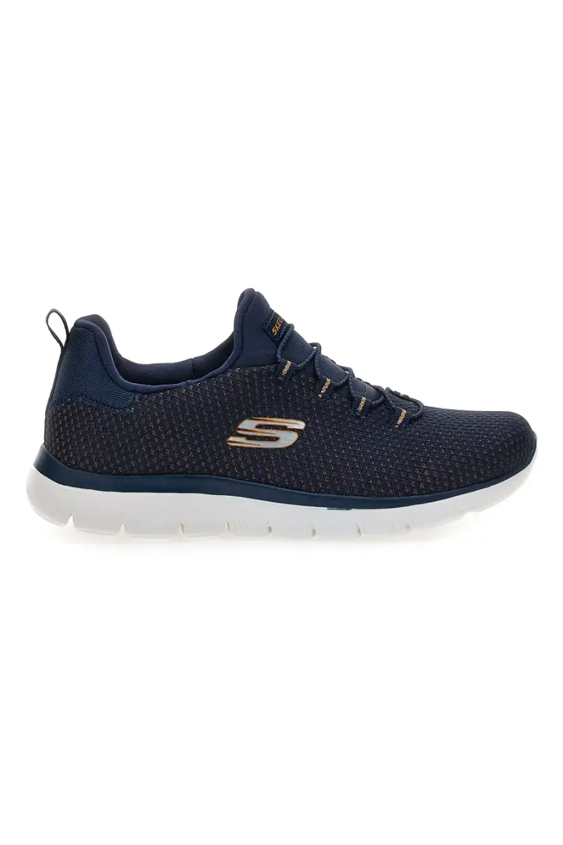 Sneakers blu in mesh con Memory Foam Skechers Summits Bright Bezel [NAVY]
