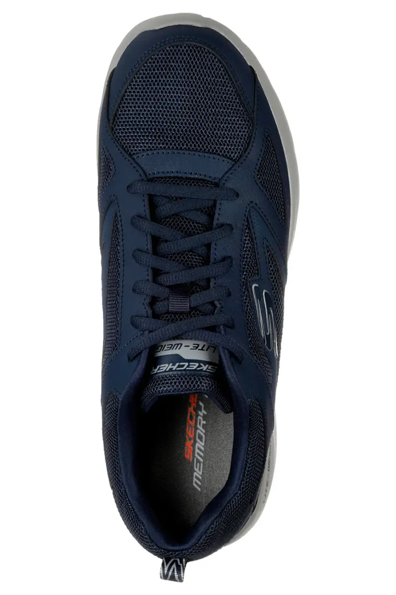 Sneakers blu in mesh leggere Skechers Dynamight 2 Fallford [NAVY] miniatura 5