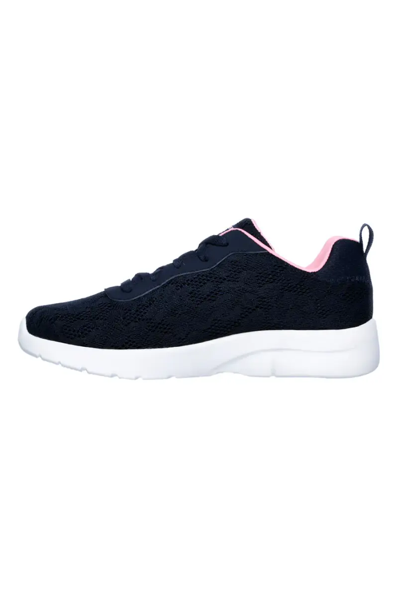Sneakers blu rosa Memory Foam Skechers Dynamight 2 0 Homespun [NAVY] miniatura 3