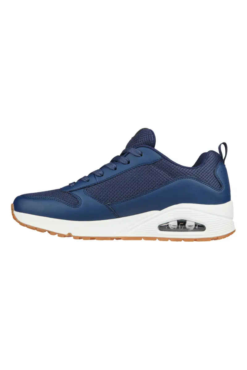 Sneakers Blu Skechers Uno Fastime [NAVY] miniatura 2