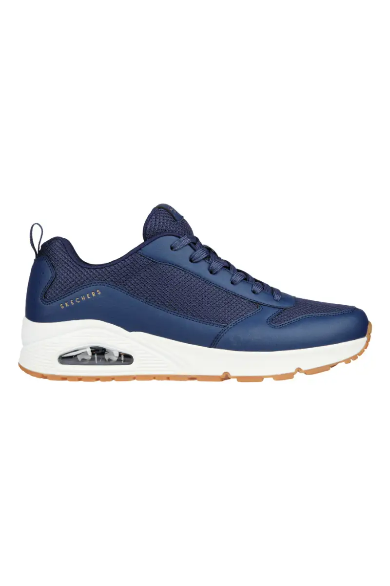 Sneakers Blu Skechers Uno Fastime [NAVY]