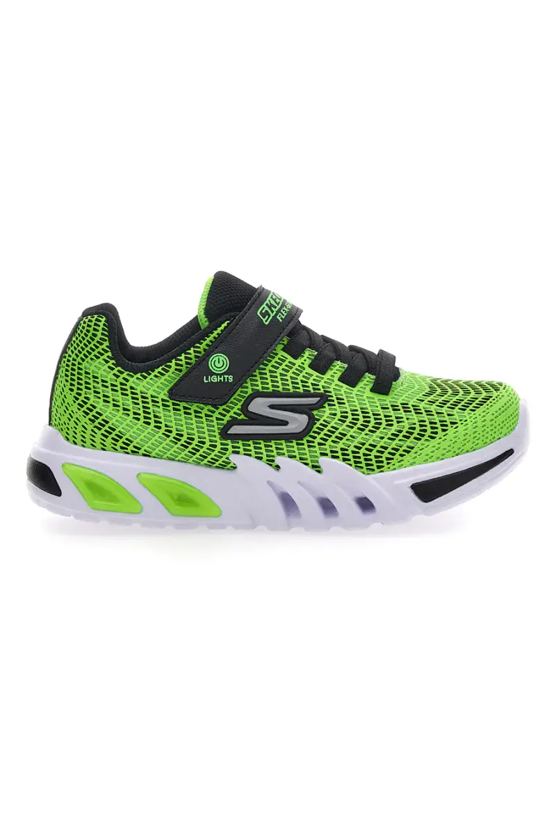 Sneakers con Luci Skechers S Light-Flex-Glow Elite Vorlo Verdi [NERO