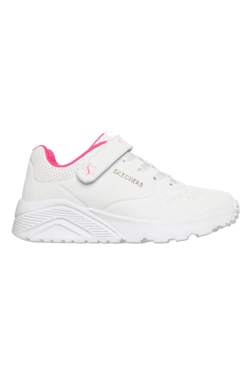 Sneakers da bambina bianche Skechers Uno Lite Star Icon [BIANCO]