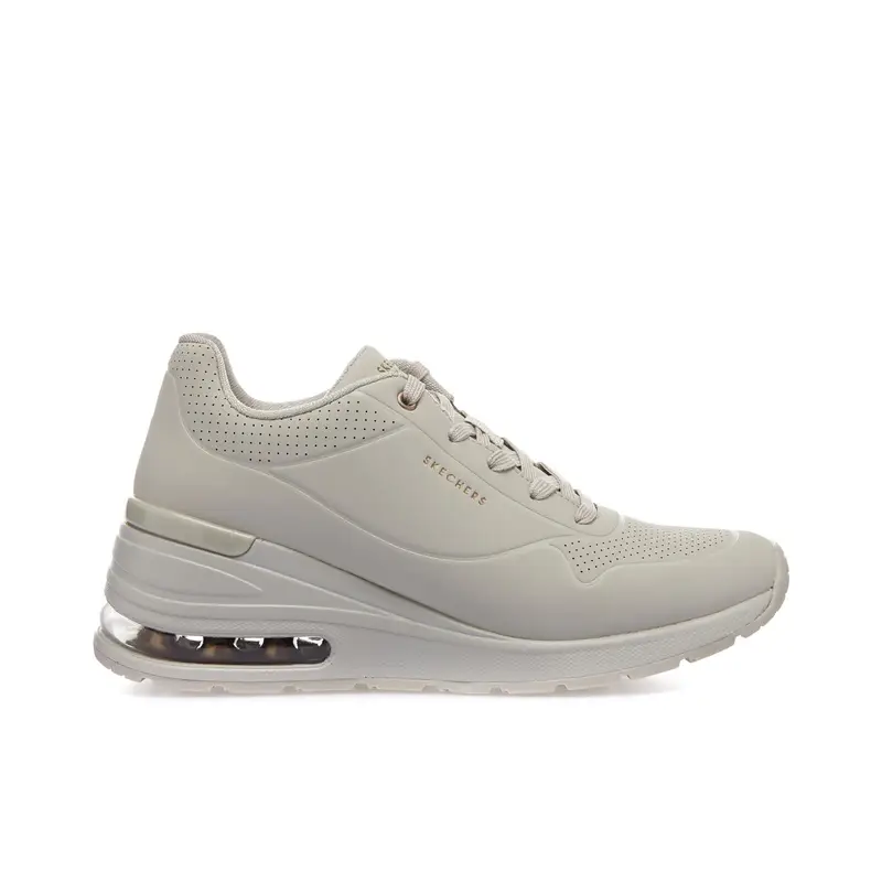 Sneakers donna bianche da palestra Million Air-Elevated Air con zeppa