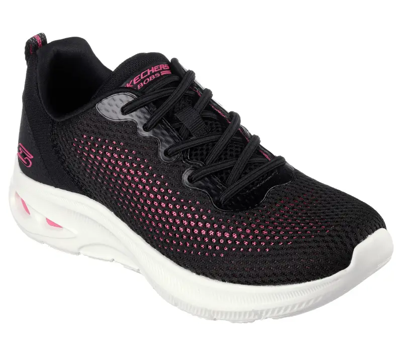 Sneakers Donna BOBS UNITY HINT OF COLOR Nero / Rosato fucsia | Skechers