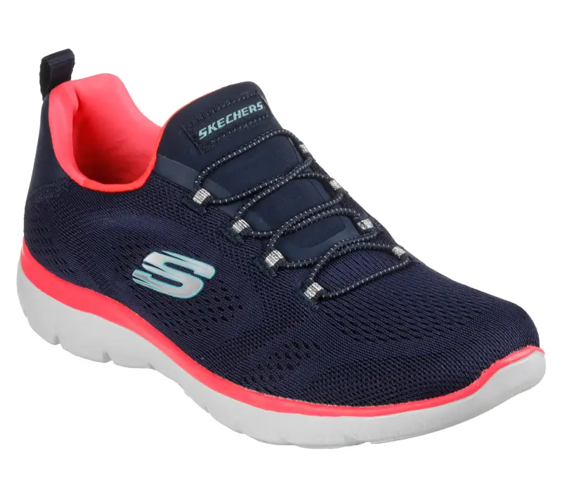 Sneakers Donna SUMMITS PERFECT VIEWS Blu marino / Rosa fucsia neon | Skechers Blu navy