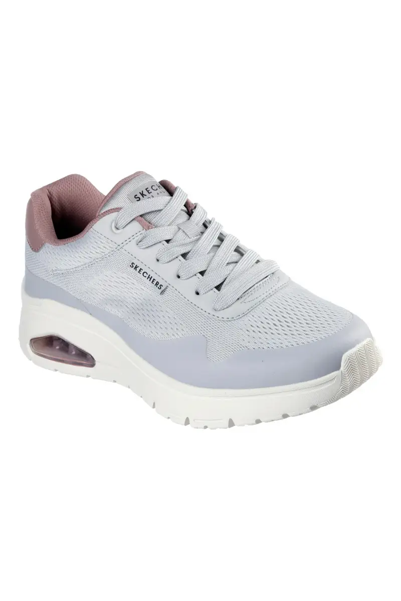 Sneakers Grigie Con Bolla ad Aria Skechers Uno Flex Spring On Air [GRIGIO] miniatura 2