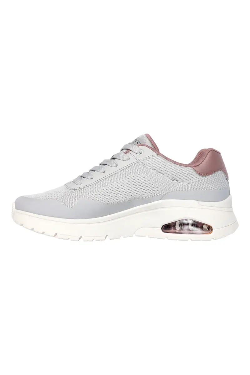 Sneakers Grigie Con Bolla ad Aria Skechers Uno Flex Spring On Air [GRIGIO] miniatura 3