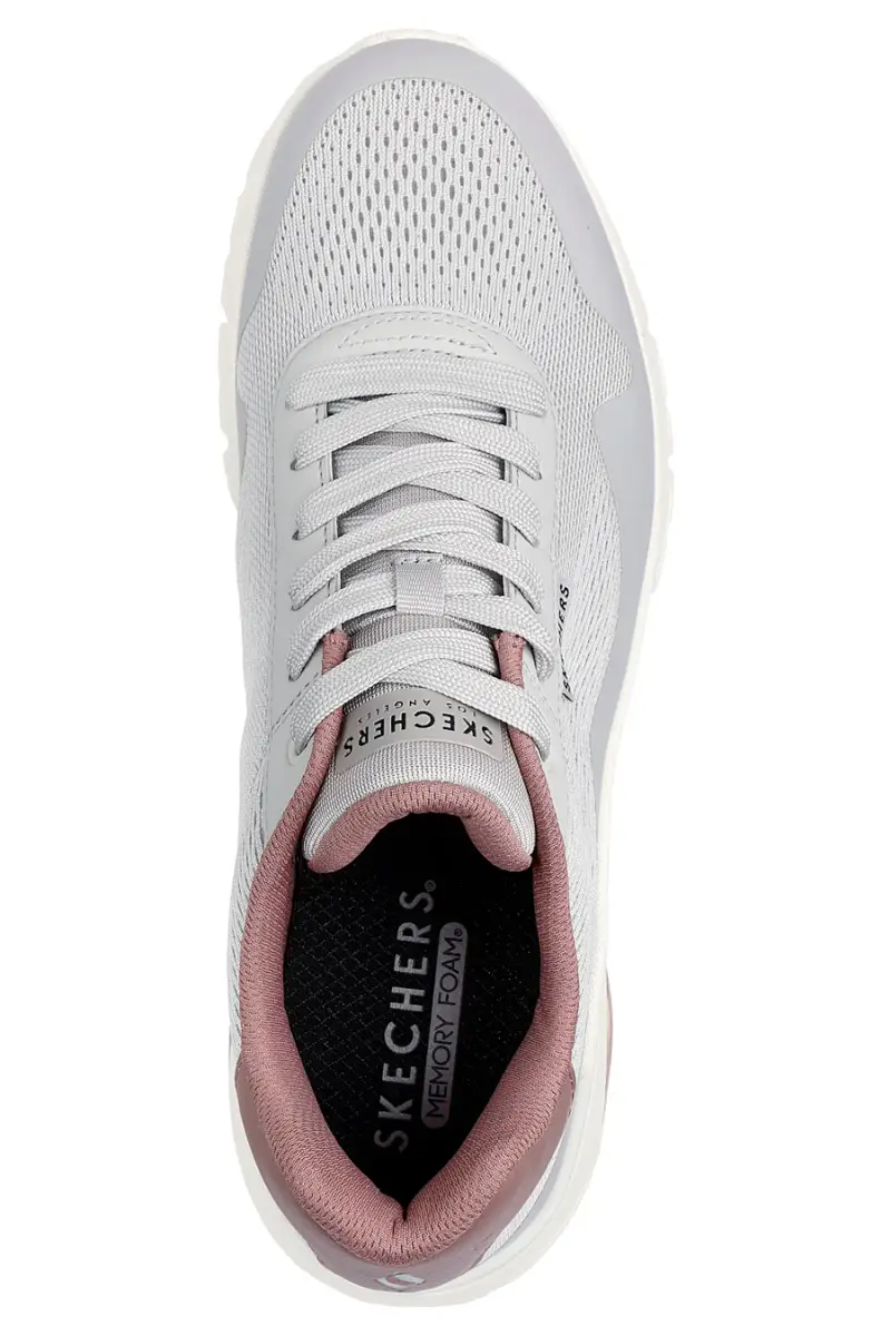 Sneakers Grigie Con Bolla ad Aria Skechers Uno Flex Spring On Air [GRIGIO] miniatura 5