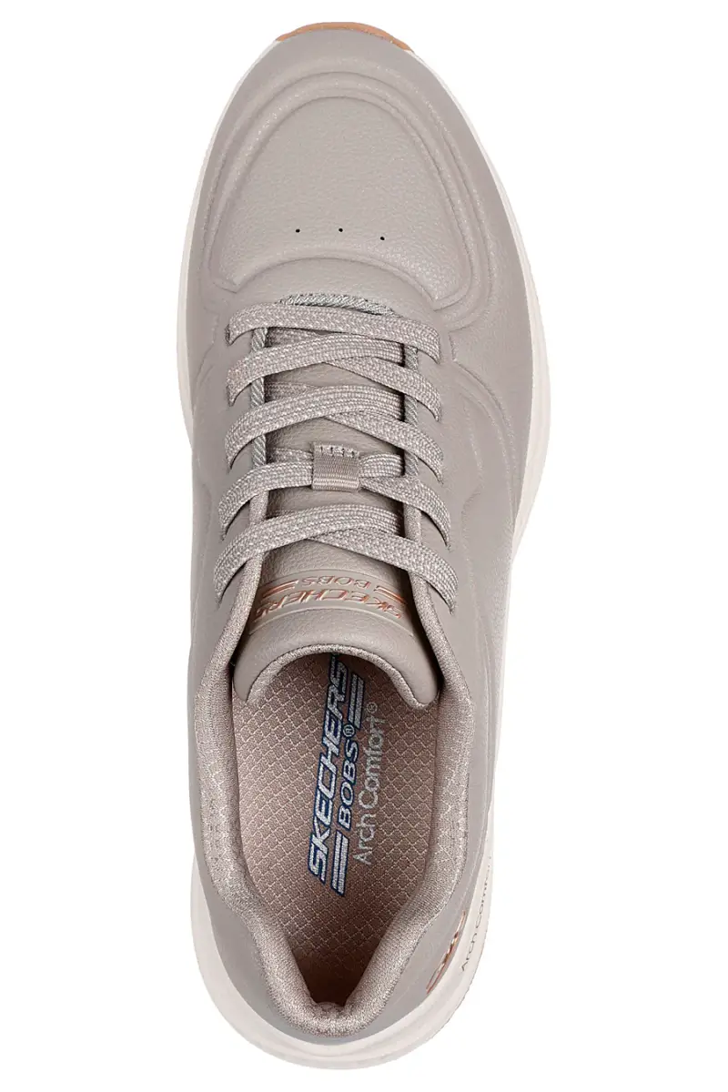 Sneakers grigie con Memory Foam e supporto arco Skechers BOBS Arch Comfort B Sweet - A Bind [TAUPE] miniatura 3