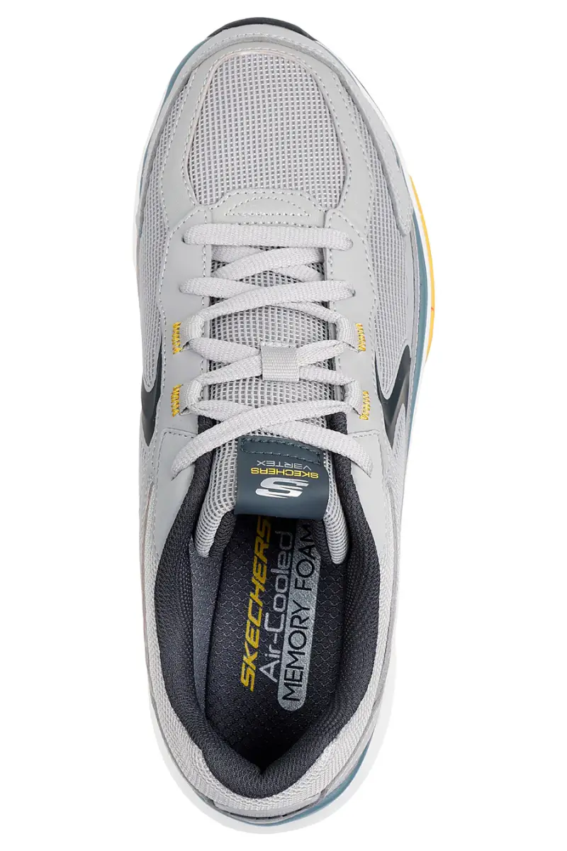 Sneakers Grigie con Soletta Memory Foam Skechers Vertex - Arke [GRIGIO] miniatura 3