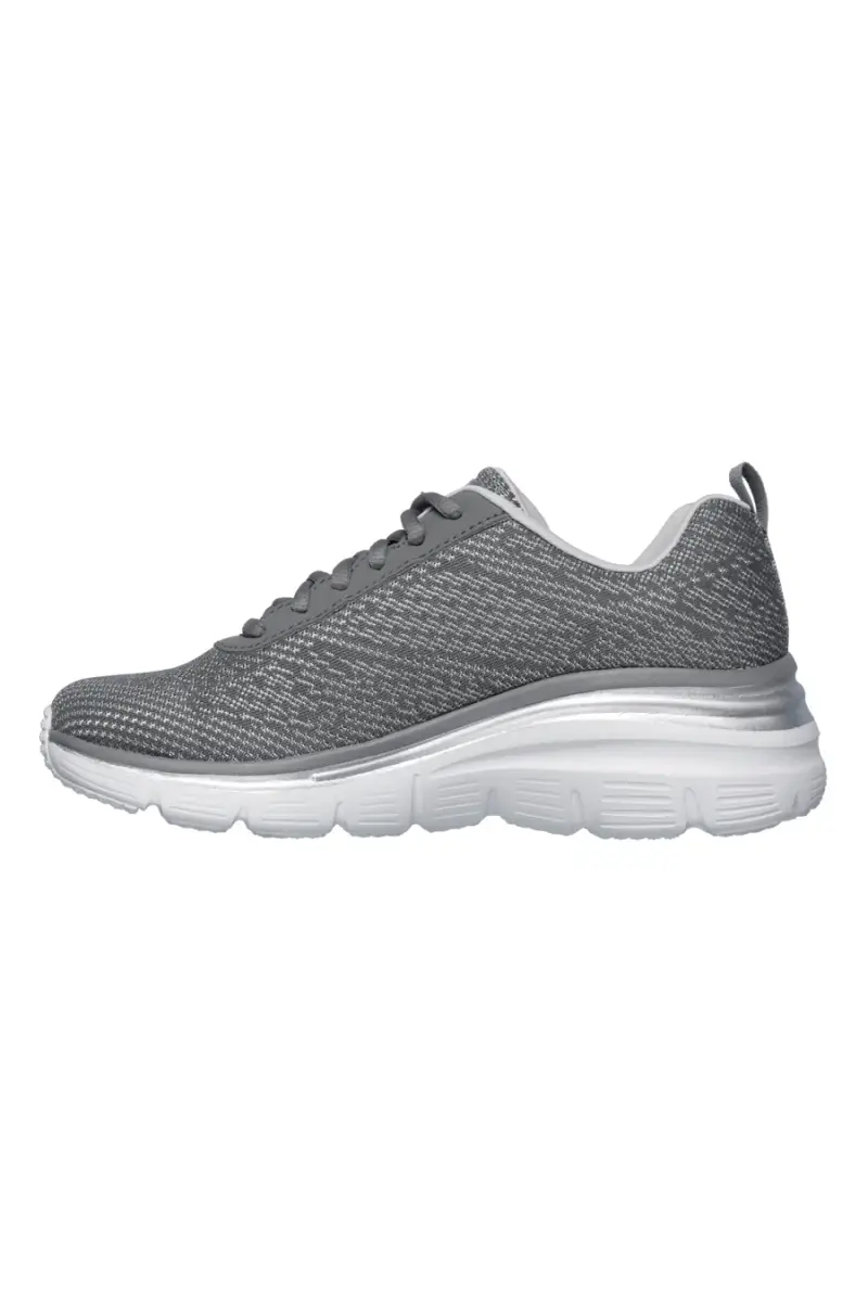 Sneakers grigie in mesh con memory foam Skechers Fashion fit bold boundaries [GRIGIO] miniatura 2