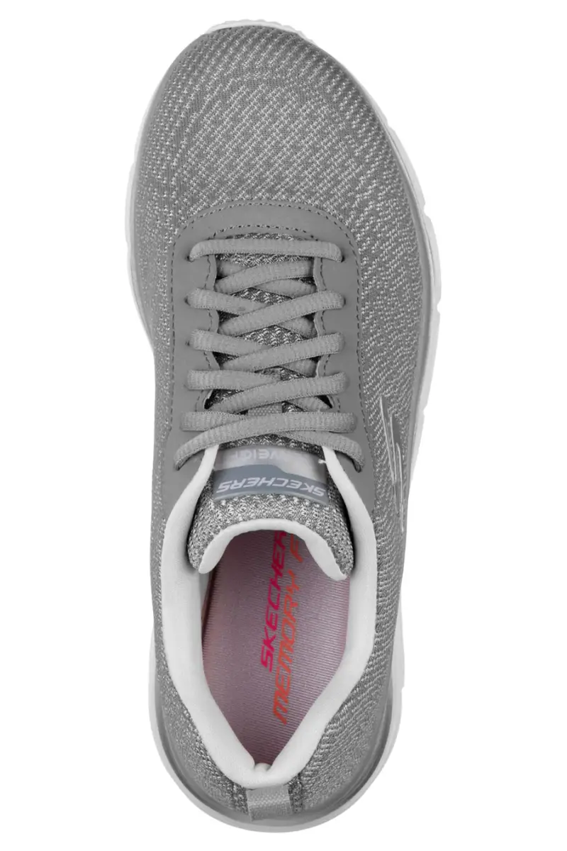 Sneakers grigie in mesh con memory foam Skechers Fashion fit bold boundaries [GRIGIO] miniatura 4
