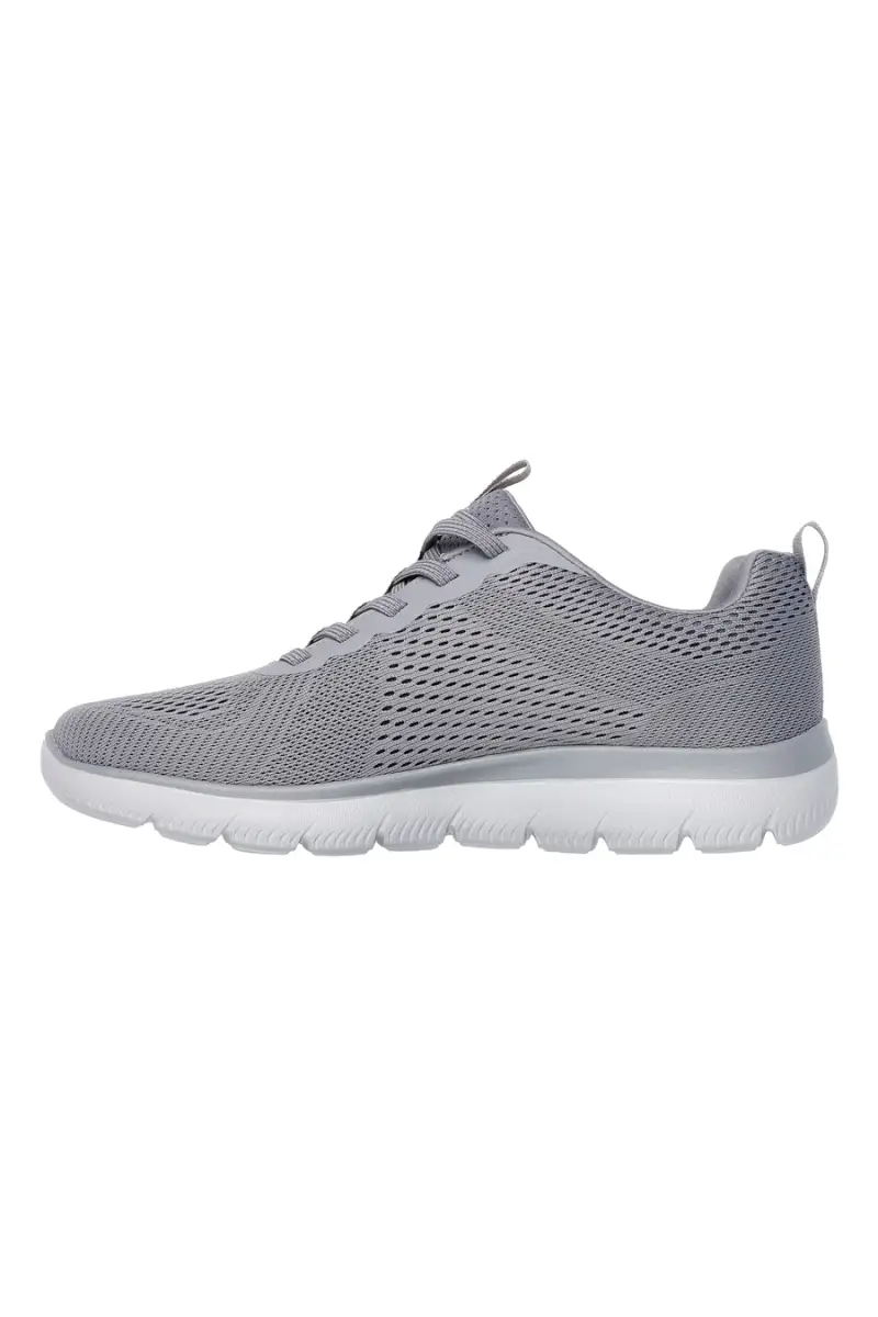 Sneakers grigie in mesh con Memory Foam Skechers Summits Eckler [GRIGIO] miniatura 4