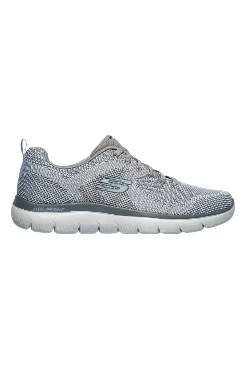 Sneakers grigio chiaro Memory Foam Skechers Summits Brisbane [GRIGIO CHIARO]