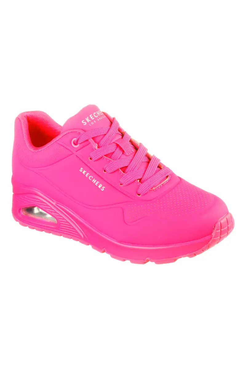 Sneakers hot pink con memory foam Skechers Uno Night Shades [HTPK] miniatura 2