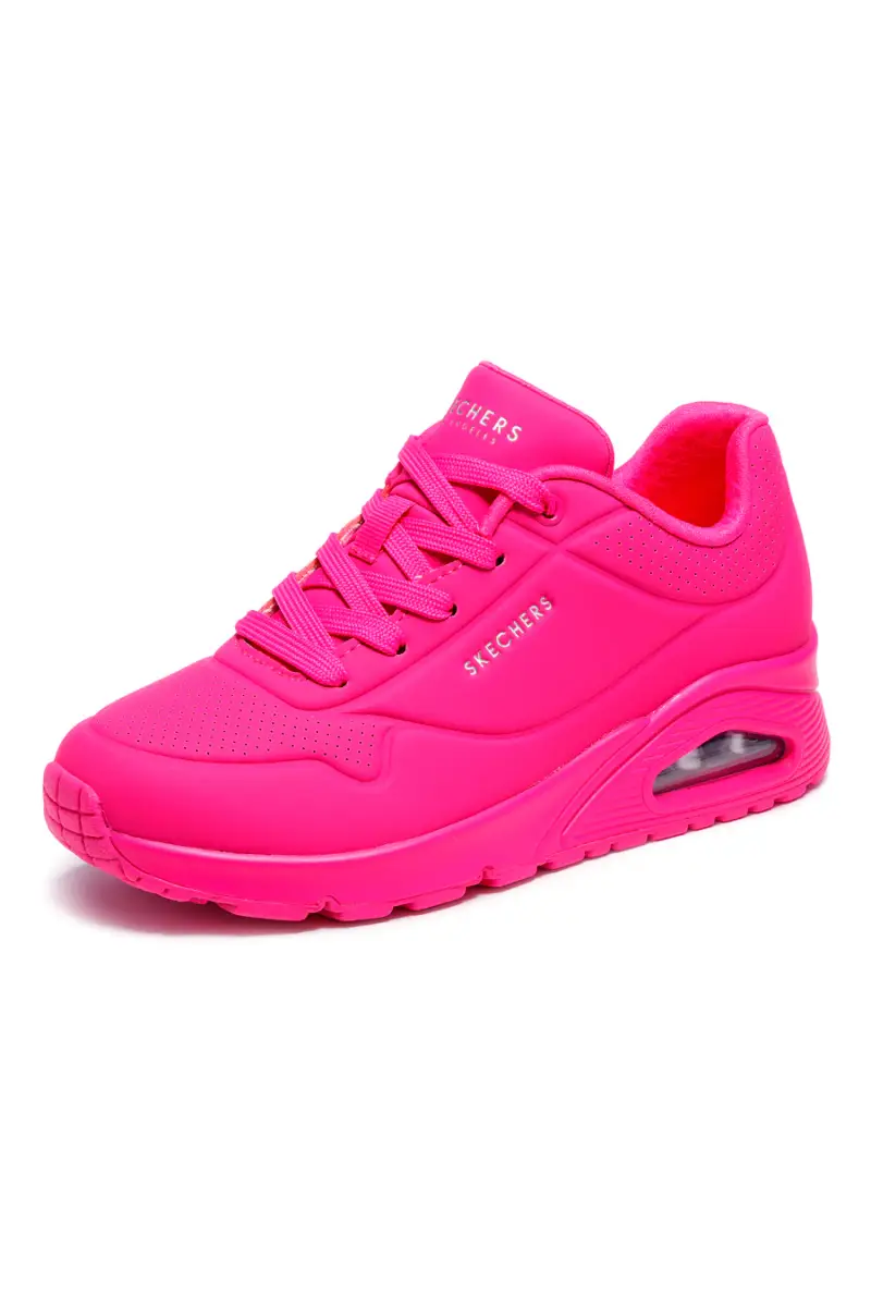 Sneakers hot pink con memory foam Skechers Uno Night Shades [HTPK] miniatura 3