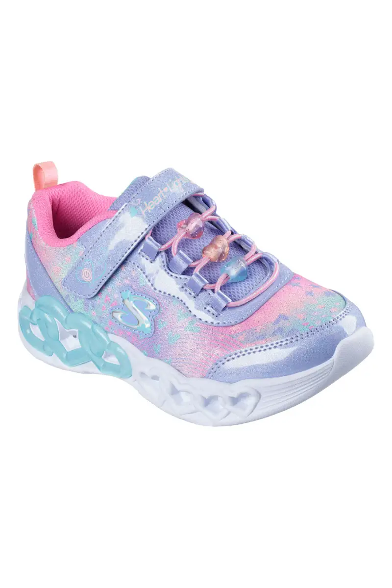 Sneakers lavanda con luci e charms Skechers Infinite Heart Lights Heart Jewels [LVMT] miniatura 2