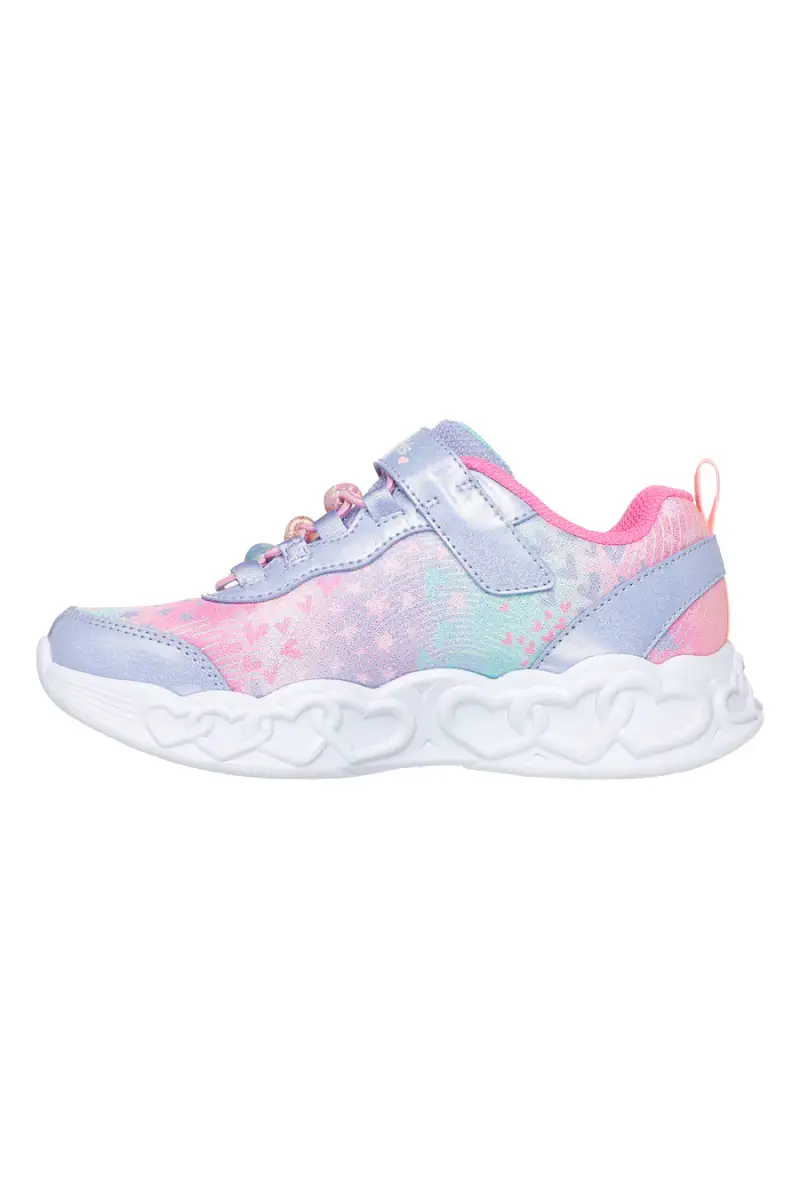 Sneakers lavanda con luci e charms Skechers Infinite Heart Lights Heart Jewels [LVMT] miniatura 3