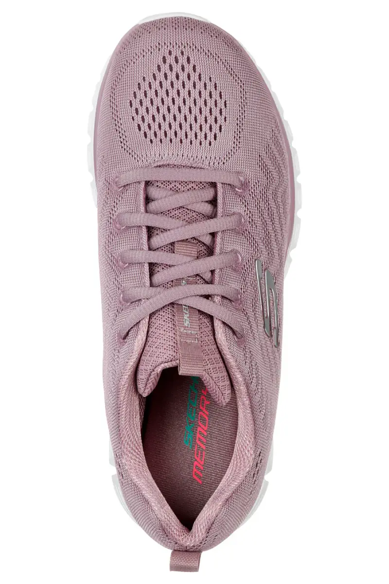 Sneakers lavanda in mesh con Memory Foam Skechers Graceful Get Connected R-Sport [LAVANDA] miniatura 3