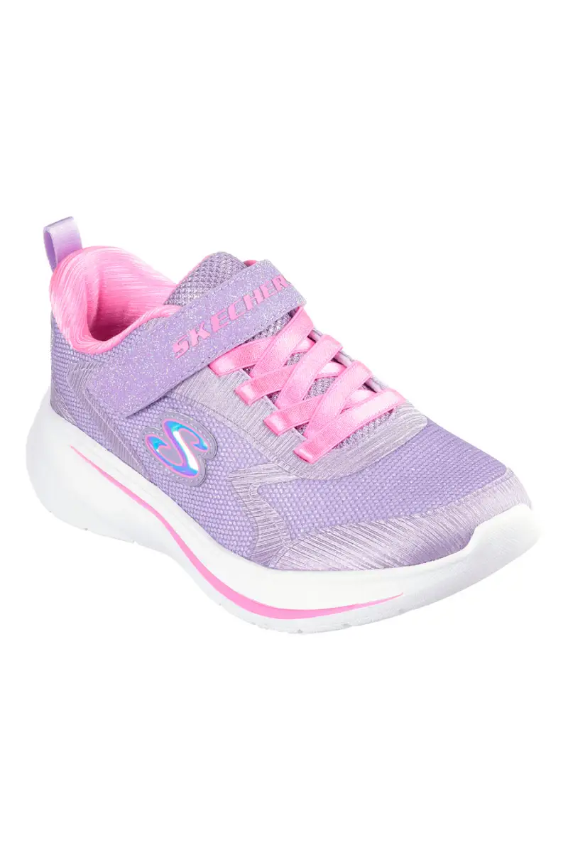 Sneakers lilla con glitter e strappo Skechers Wave 92 [LAVANDA] miniatura 2