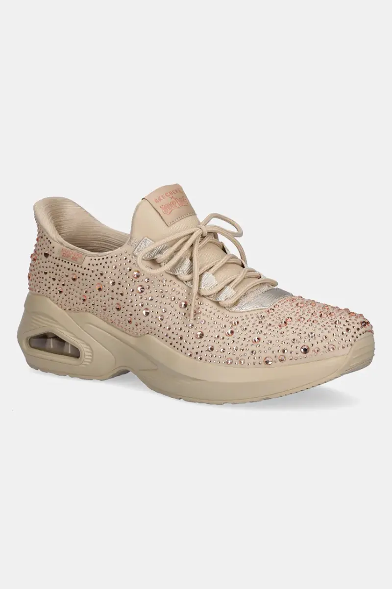 sneakers M-UNO - RHINESTONED AIR donna colore beige 186070