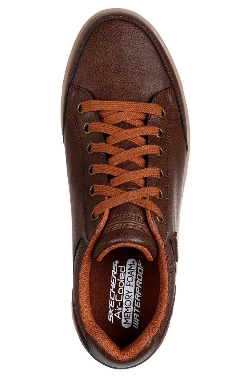 Sneakers marrone cioccolato waterproof Skechers Cavell Sparkman [MARRONE] miniatura 5