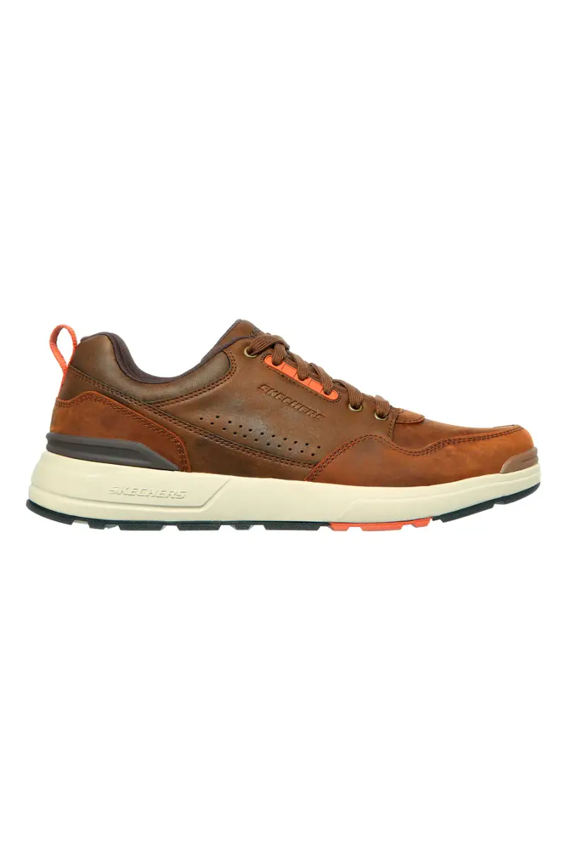 Sneakers marrone scuro in pelle Skechers Rozier Mancer [MARRONE]