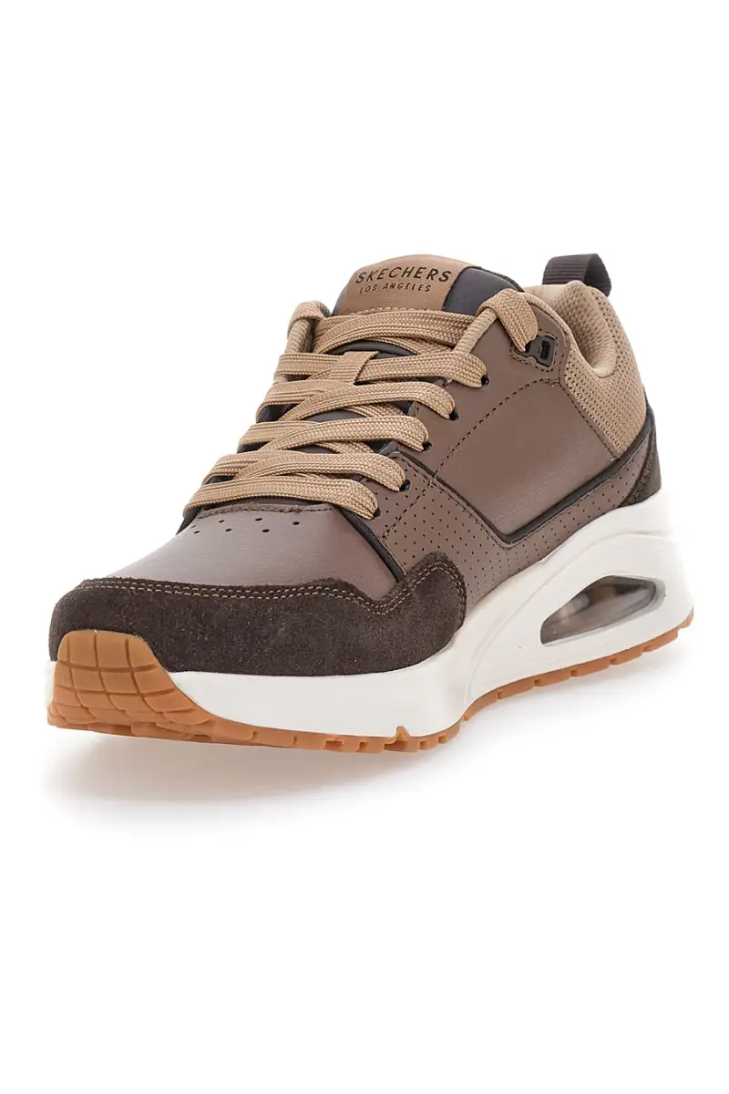 Sneakers marroni SKECHERS UNO RETRO ONE [MARRONE] miniatura 3