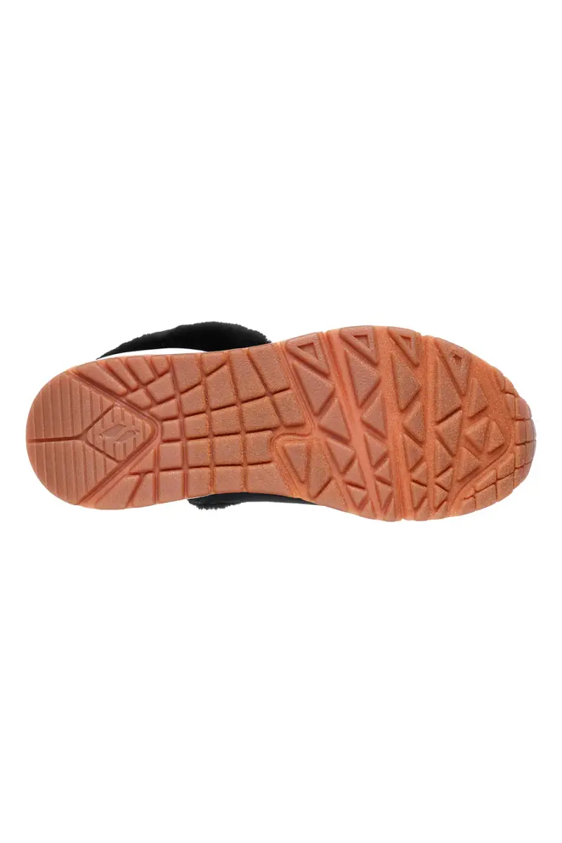 Sneakers Mid-Cut Nere Con Pelo Skechers Uno Fall Air [NERO] miniatura 4