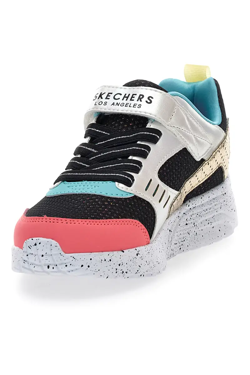 Sneakers multicolor con Memory Foam e strap Skechers Uno Lite - Gen Chill [NERO miniatura 3
