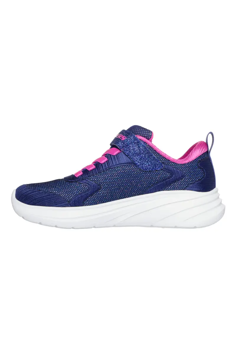 Sneakers navy glitterate con chiusura a strappo Wave 92 Skechers [NAVY] miniatura 5