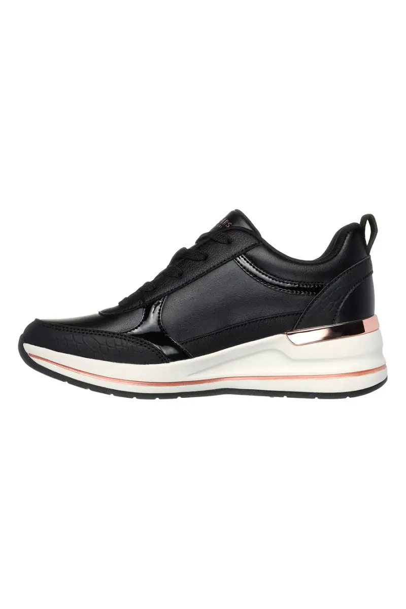 Sneakers nere con dettagli lucidi Skechers Billion 2 Fine Shine [NERO] miniatura 3