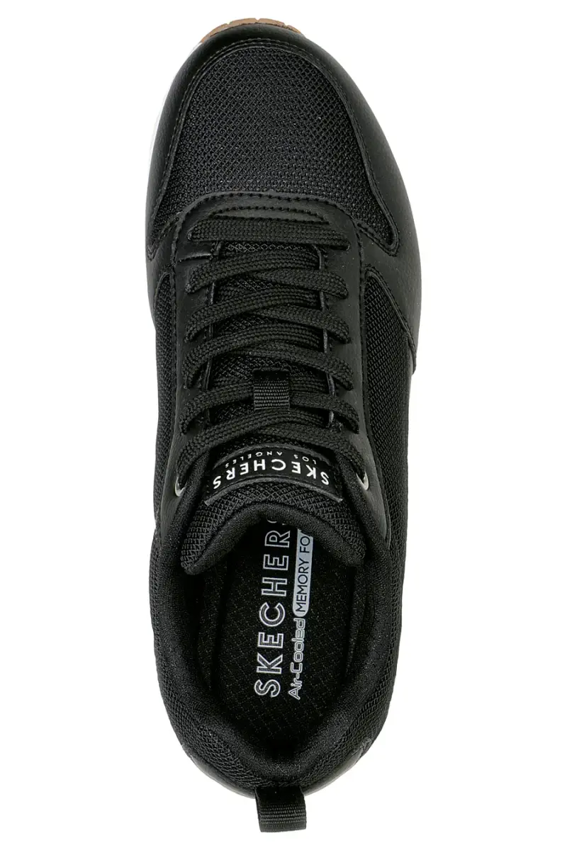 Sneakers nere con inserti in mesh e cuscinetto ad aria Skechers UNO Inside Matters [NERO miniatura 5