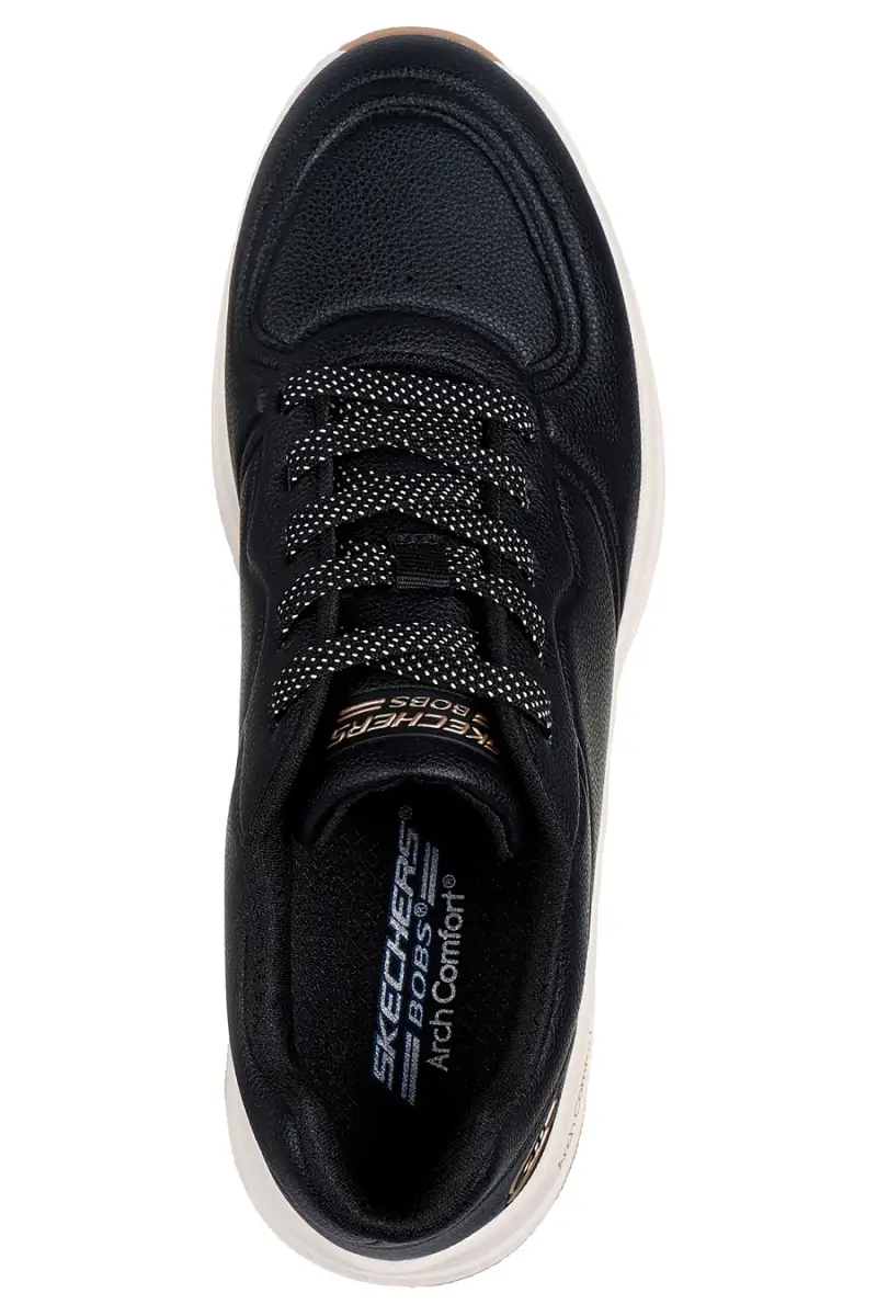 Sneakers nere con Memory Foam e supporto arco Skechers BOBS Arch Comfort B Sweet - A Bind [NERO] miniatura 5